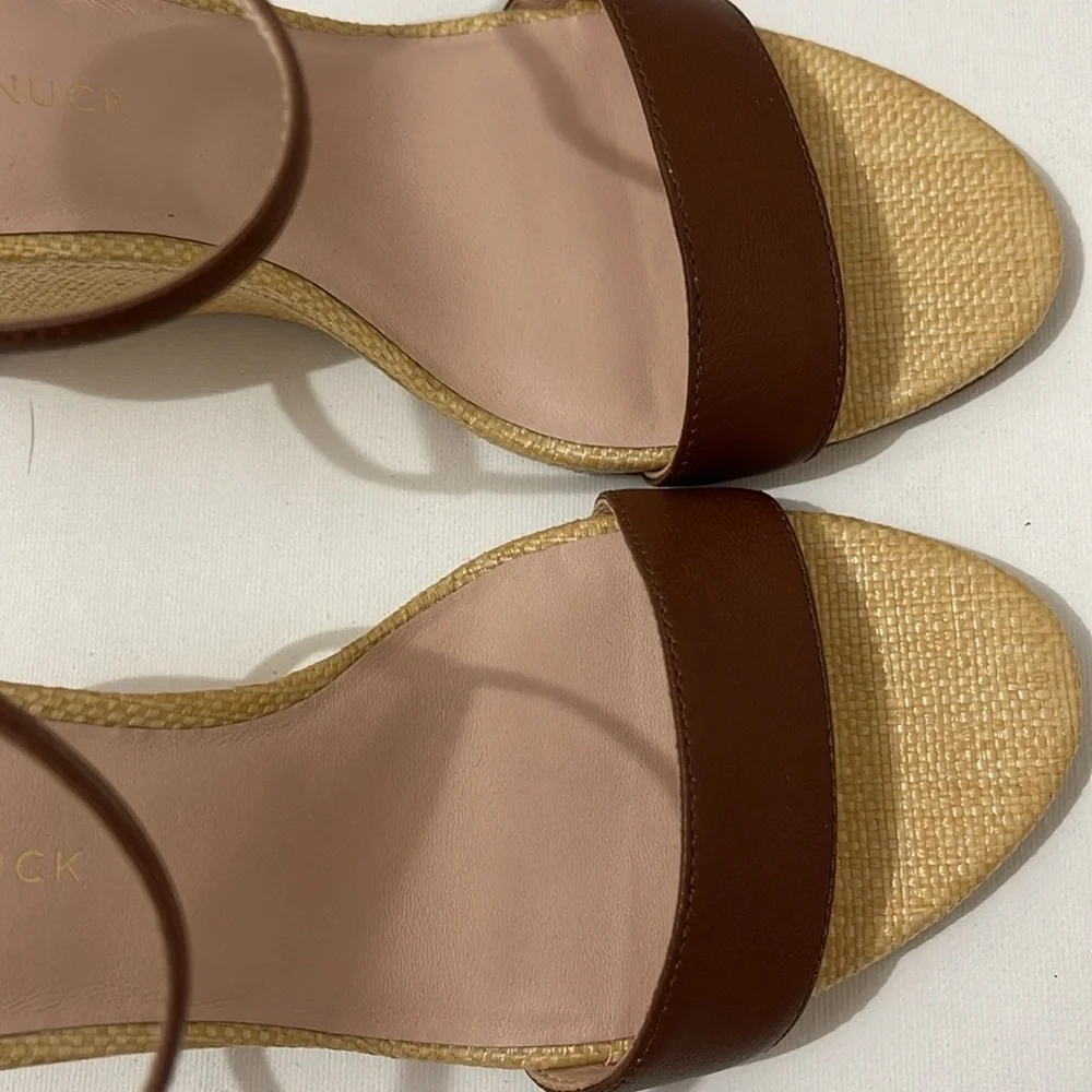 Tuckernuck Brown Leather Delphine Wedges NEW